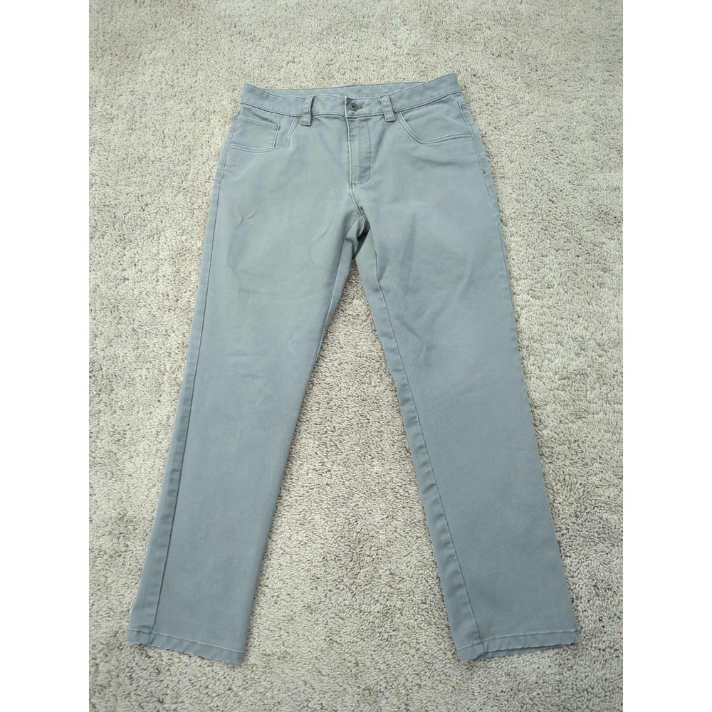 Van Heusen Flex‎ Pants Mens 32x30 Gray Straight Slim Stretch Preppy Casual